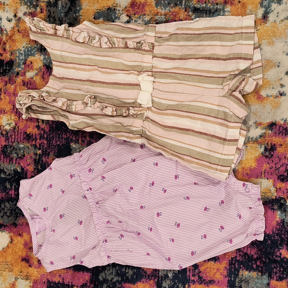 Set of Toddler Girls Rompers